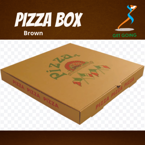 Brown Pizza Box