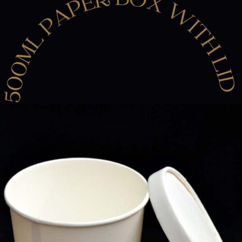 Paper Bowl With Lid ( 500 Ml)